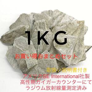バドガシュタイン鉱石 1kgお任せセット ラジウム放射線計測定済み 自宅温泉