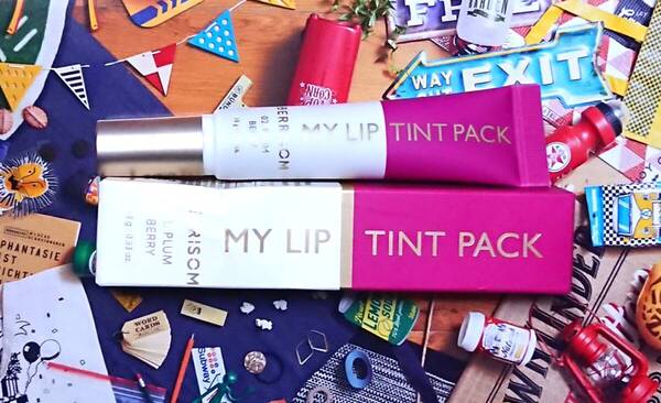 《未使用》【BERRISOM MY LIP TINT PACK】ベリサム 着色 持続 リップ ティント パック プラムベリー 唇 低刺激 韓国 コスメ 角質 マスク