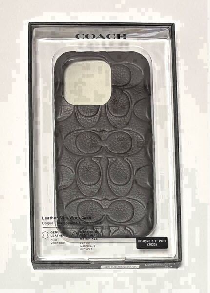 新品 送料無料 COACH iPhone14 Pro ケース スマホケース スリムラップケース Slim Wrap コーチ