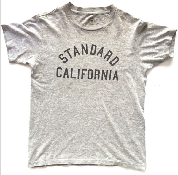 STANDARD CALIFORNIA スタンダードカリフォルニア プリントTシャツ グレー S アメカジ 半袖