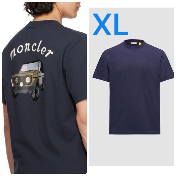 【MONCLER X MERCEDES-BENZ BY NIGO】Moncler Geniusモンクレール x メルセデス・ベンツ by NIGO Tシャツ ネイビー XL