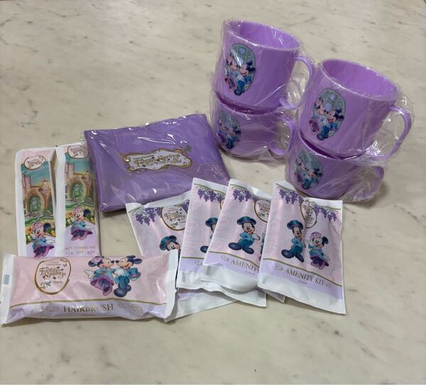 送料無料 新品 未開封 東京ディズニーシー ファンタジースプリングスホテル アメニティ エコバッグ コップ セット 非売品
