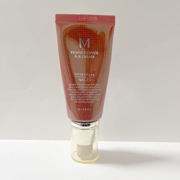 ミシャ・パーフェクトカバーBBクリーム・23 ナチュラルベージュ・化粧下地・50ml・定価2160円②