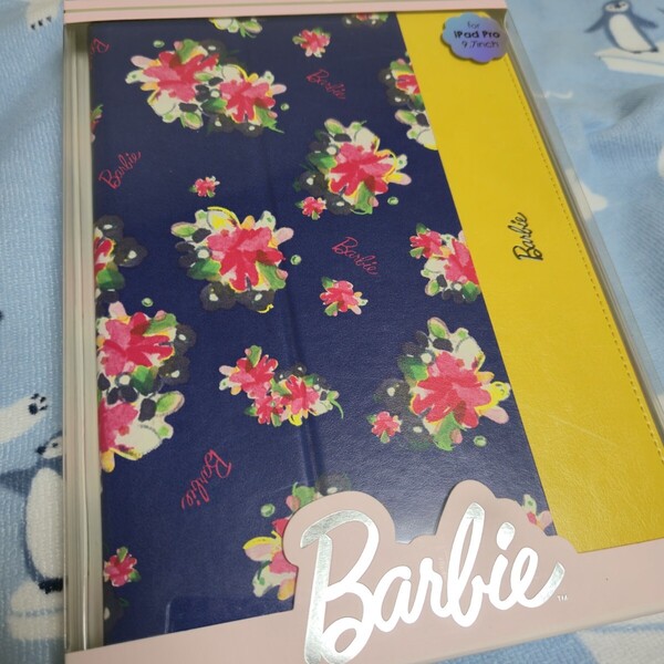 iPad Pro 9.7inch フラップケース 未開封新品 Barbie Design 花柄 フラワー オートスリープ スタンド機能 カードポケット