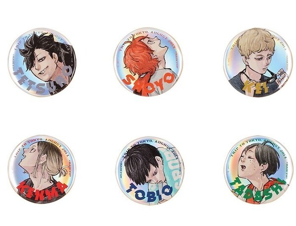 ハイキュー!! HAIKYU ジャンプGIGA 2024 AUTUMN 古舘春一描き下ろし 東京遠征2013夏 メタリック缶バッジ 6種セット