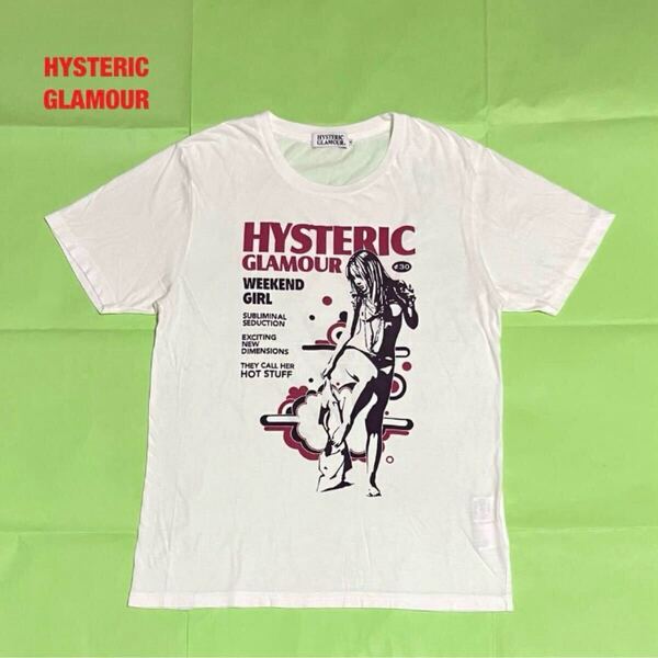 【人気】HYSTERIC GLAMOUR ヒステリックグラマー WEEKEND GIRL プリントTシャツ ヒスガール ユニセックス クルーネック 0241CT29