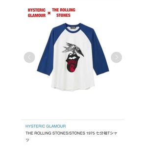 【希少】HYSTERIC GLAMOUR×ローリングストーンズ ラグランTシャツ オーバーサイズ ヒスガール コンドル コラボ 七分丈 02233CL15