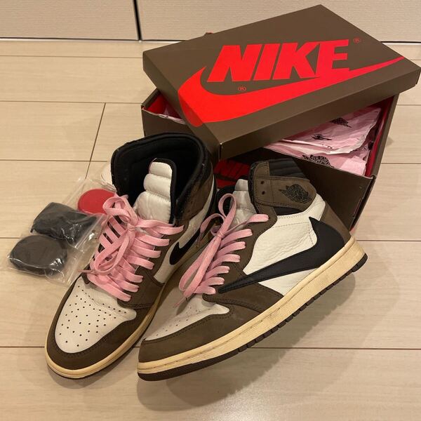 AJ1 HIGH OG TS SP トラヴィススコット US9.5 27.5cm エアジョーダン1