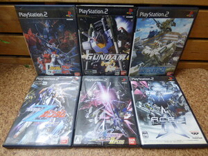 ま842.【6点セット】プレステ2 ソフト ガンダム シードディスティニー エゥーゴVSティターンズ ガンダム戦記 アナザーセンチュリーズ2等