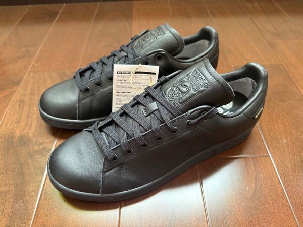 希少 未使用 本革 ゴアテックス adidas アディダス スタンスミス ラックス stansmith LUX GORETEX 27.5cm IG8661 コアブラック レザー