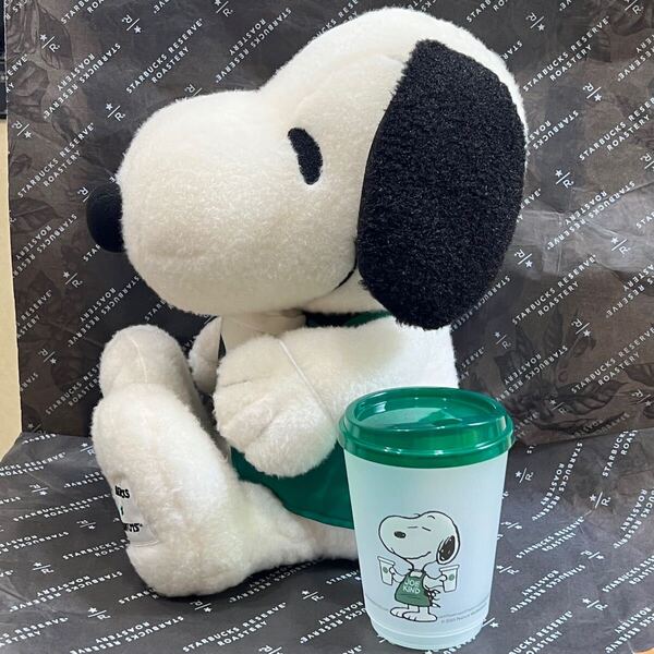 セットで スターバックス スヌーピー ぬいぐるみ リユーザブルカップ