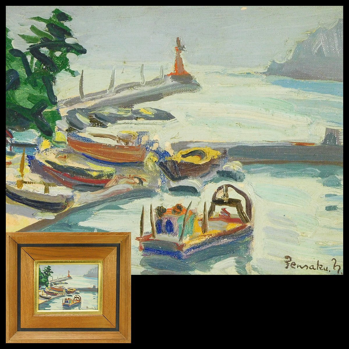 最終お値下げ、モンマルトル風景、中村健一郎油絵 - メルカリ