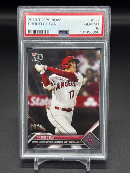 PSA10! 2023 Topps Now Shohei Ohtani 大谷翔平 517 リーグ最多HR 鑑定済み MLB Dodgers Angels ドジャース エンゼルス WBC 日本代表