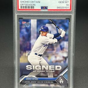PSA10! 2023 Topps Now Shohei Ohtani 大谷翔平 ドジャース入団 初カード OS21 鑑定済み MLB Dodgers Angels エンゼルス WBC日本代表