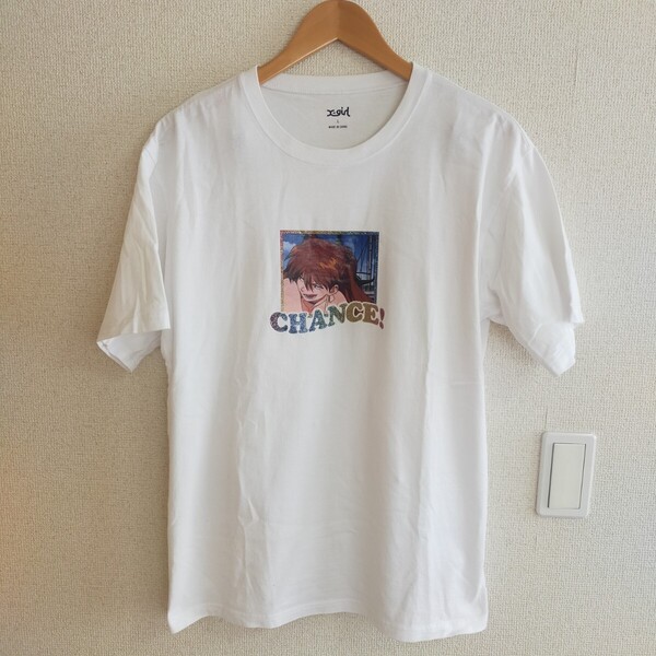 X-girl エックスガール EVANGELION エヴァンゲリオン ASUKA CHANCE! アスカ プリントTシャツ 半袖 L ホワイト(白)