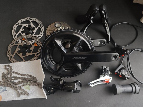 (新車外し) SHIMANO シマノ 105 R7100 機械式 12s グループセット