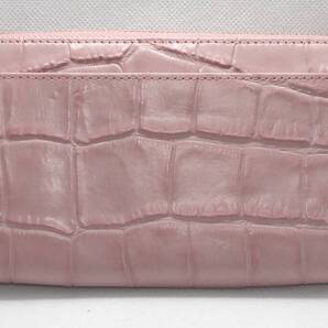 【新品】コムサ・デ・モード レディース 長財布 L字ファスナー 牛革 ピンク COMME CA DU MODE