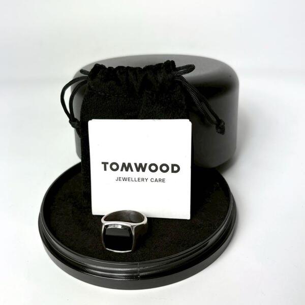 トムウッド TOMWOOD ブラックオニキス クッション リング サイズ60