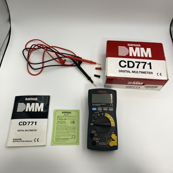 通電確認済【電気計測器】SANWA デジタル・マルチメーター CD771 サンワ DIGITAL MULTIMETER テスター