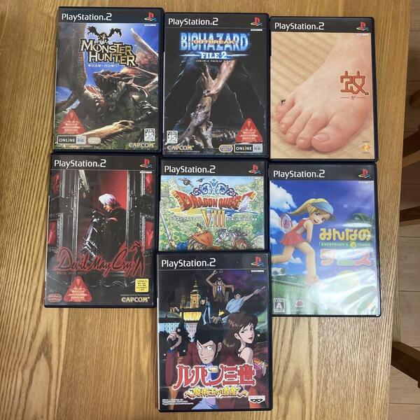 まとめ セット ゲーム PS2 プレイステーション2 バイオハザード モンスターハンター 蚊 みんなのテニス ルパン三世 ドラゴンクエスト