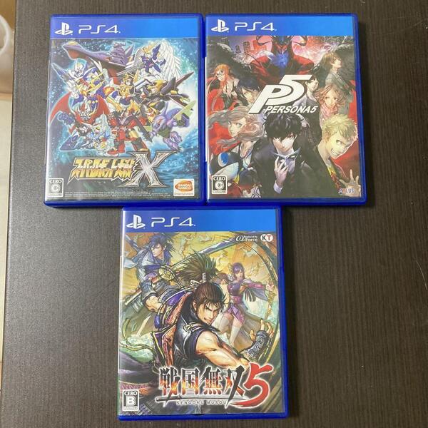 まとめ セット ゲーム PS4 プレイステーション4 戦国無双5 スーパーロボット大戦X ペルソナ5