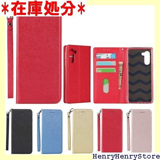 Eastwave シンプルスマホ5 A001SH ケー ネット 携帯カバー カードポケット スタンド機能 レッド 297