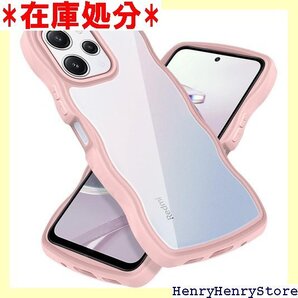 クリア Xiaomi Redmi 12 5G ケース/ 気 可愛い カバー 落下防止 ワイヤレス充電対応 ピンク 2468