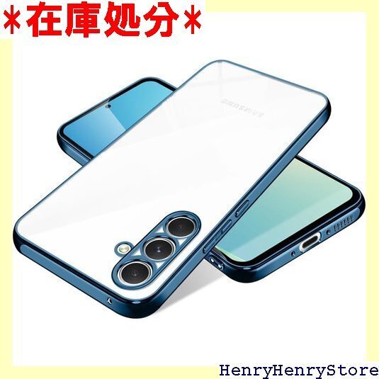 Galaxy A54 5G ケース クリア SCG21 スリム 透明 TPU 擦り傷防止 耐衝撃 軽量 ブルー 2483