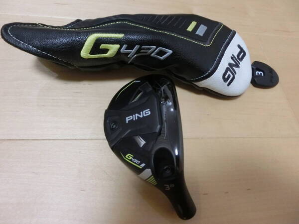 PING ピン G430 ハイブリッド #3 19° ヘッドのみ ヘッドカバー付き ユーティリティー 3U 3H