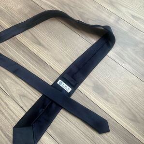 美品 コナカ IBS ネクタイ ネイビー 無地 ダーク スリム ブリティッシュ