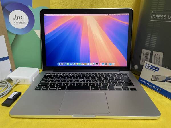 完動品!高速大容量 1TB SSD / 8GB RAM / Core i7 トリプルOS, MacBook Pro Retina Early 2015, 13-inch, i7-3.1GHz, MF843J/A, A1502