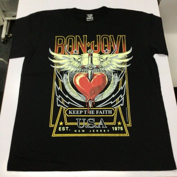 SR13D3 ボン・ジョヴィ バンドTシャツ XXLサイズ BON JOVI ボン・ジョビ