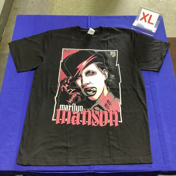 SR13C2 マリリン・マンソン バンドTシャツ XLサイズ Marilyn Manson 半袖Tシャツ 黒