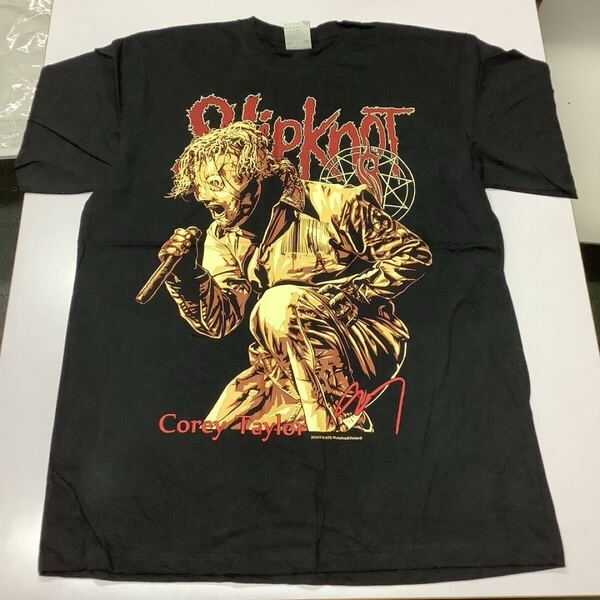 SR13C2 スリップノット コリィ テイラー バンドTシャツ XLサイズ 10 SlipknoT Corey Taylor 半袖Tシャツ 黒