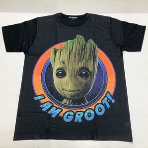 SR12C1 ガーディアンズ・オブ・ギャラクシー Tシャツ XLサイズ 7 グルート GUARDIANS OF THE GALAXY GROOT 半袖Tシャツ 黒