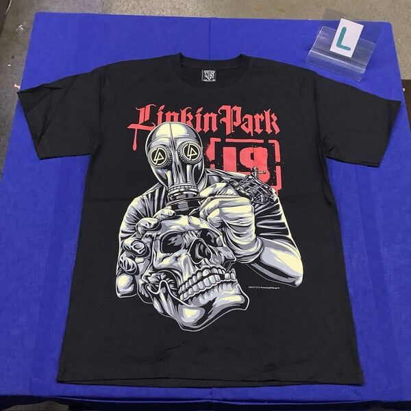 SR11B1 リンキンパーク バンドTシャツ Lサイズ LINKIN PARK ロックTシャツ 半袖Tシャツ 黒