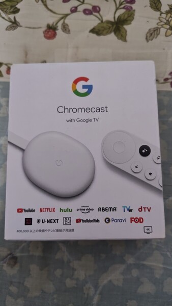 4K版 Google Chromecast with TV クロームキャスト 4K