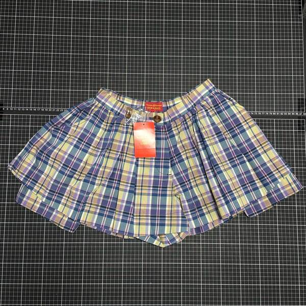 Vivienne Westwood『ヴィヴィアンウエストウッド』2・ミニスカート キュロット ショーツ ショートパンツ タータンチェック レッドレーベル