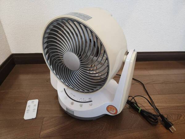 動作品 首振り上下/左右 サーキュレーター 扇風機 タイマー付き リモコン付き 山善 DAR-P20-WHSR