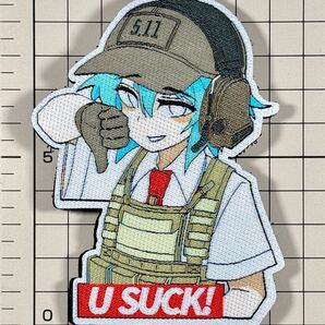 国内未発売 正規品 5.11 チルノ 刺繍ベルクロパッチ ■ ワッペン ミリタリー 東方project ファイブイレブン