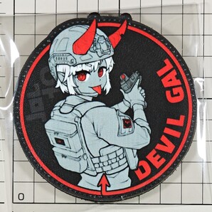 残1点 国内未発売 正規品 AMGN先生描き下ろし デビルギャル ベルクロワッペン レザー調 ■ パッチ ワッペン devil gal wgw系 ミリタリー
