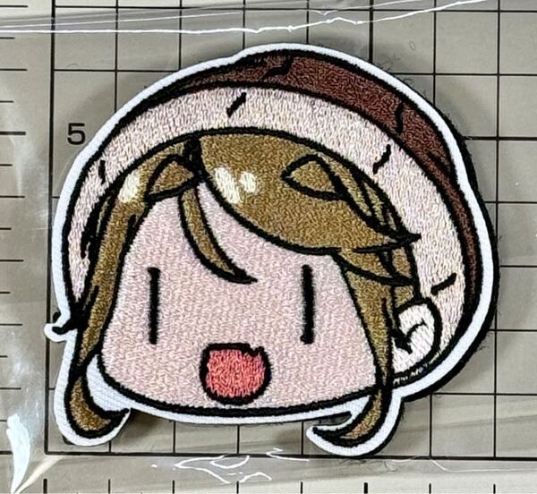 国内未発売 正規品 犬山あおい 刺繍ベルクロパッチ ■ ゆるキャン ワッペン サバゲー 痛ワッペン