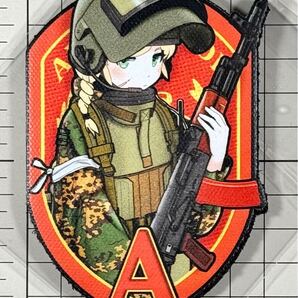 国内未発売 正規品 Alpha-chan ベルクロパッチ ■ オリジナル アルファ ソ連 ワッペン ミリタリー