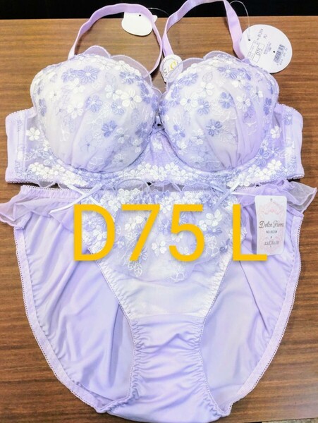 ブラジャーショーツセット D75 L