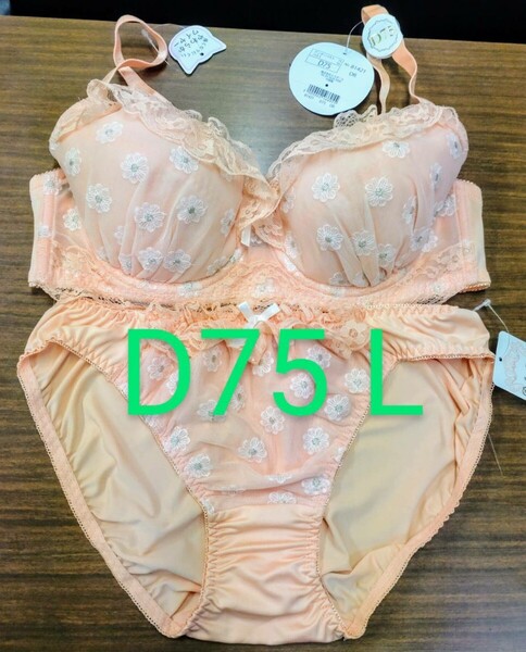ブラジャーショーツセット D75 L