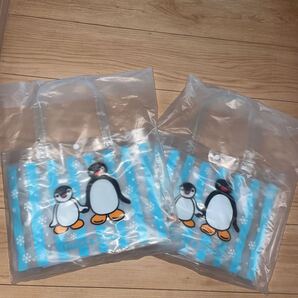 ピングー トートバッグ PINGA&PINGU ピンガ&ピングー エコバッグ ビニールバッグ ピングー×YAMADA 2個セット