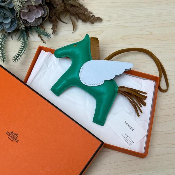 極美品 HERMES エルメス ロデオ ペガサス MM グリーン 箱付き