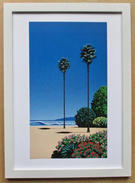 永井博「風景3-27」印刷物 画集画 A4新品額入り