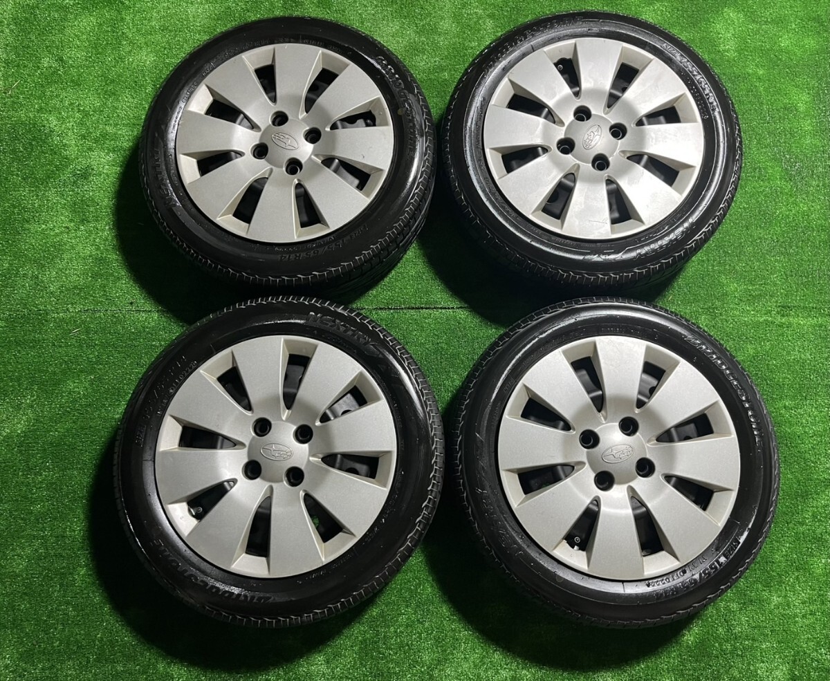 BRIDGESTONE スバル R2 R1 ステラ 流用 中古 純正アルミ 夏