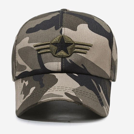 グレー迷彩 アーミーキャップ ARMY CAPバックマジックベルトにて調整可能メンズ レディース